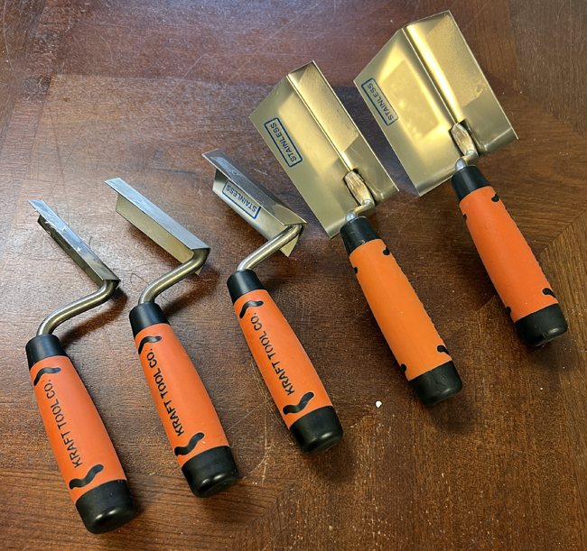 Inside Corner Edger Kit, SS,  PF Handle 5 Sizes